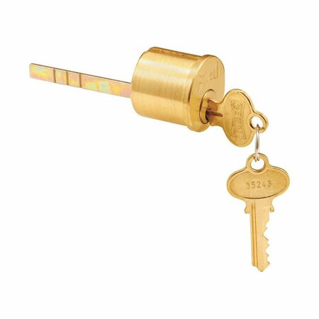 PATIOPLUS Brushed Brass Solid Brass Key Lock Cylinder, Keyed Differently PA3325358